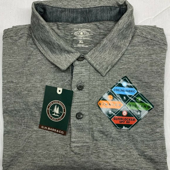 NWT! G.H. Bass & Co Men's Short Sleeve 3 Button Po - Picture 3 of 3